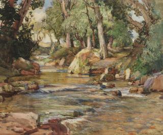 Samuel John Lamorna Birch, RA, RWS, RWA - \'Thro\' our quiet Woodland\'