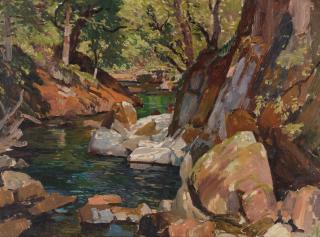 Samuel John Lamorna Birch, RA, RWS, RWA - View of Lamorna