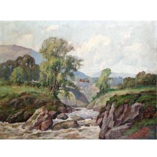 Samuel John Lamorna Birch - The Bridge On The North Sannox River, Isle Of Arran