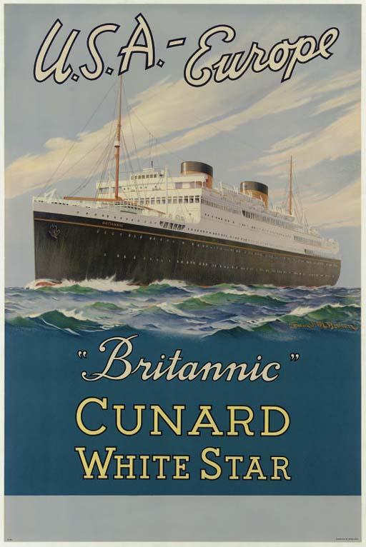 Samuel John Milton Brown - Cunard White Star U.S.A.-Europe S.S. Britannic