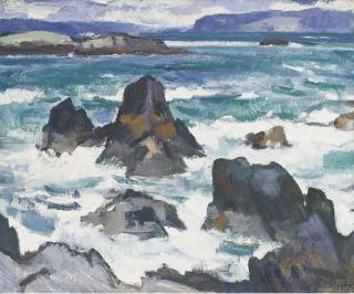 Samuel John Peploe, R.S.A. - A Rough Day, Iona