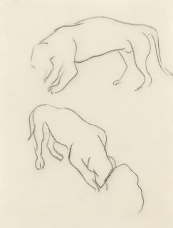 Samuel John Peploe, R.S.A. - (i) Two Dogs; (ii) The Fish Stall