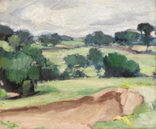 Samuel John Peploe, R.S.A. - New Abbey, Dumfriesshire