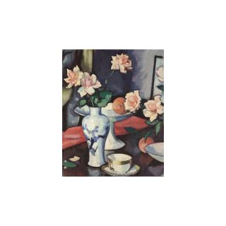 Samuel John Peploe, R.S.A. - Still Life With Roses In A Chinese Vase