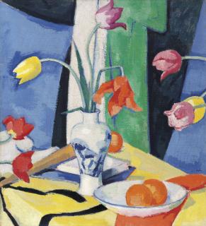 Samuel John Peploe, R.S.A. - Still Life with Tulips