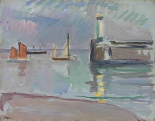 Samuel John Peploe, R.S.A. - The Mouth of the Harbour
