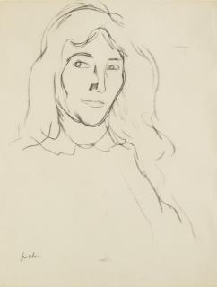 Samuel John Peploe, R.S.A. - Woman With Long Hair