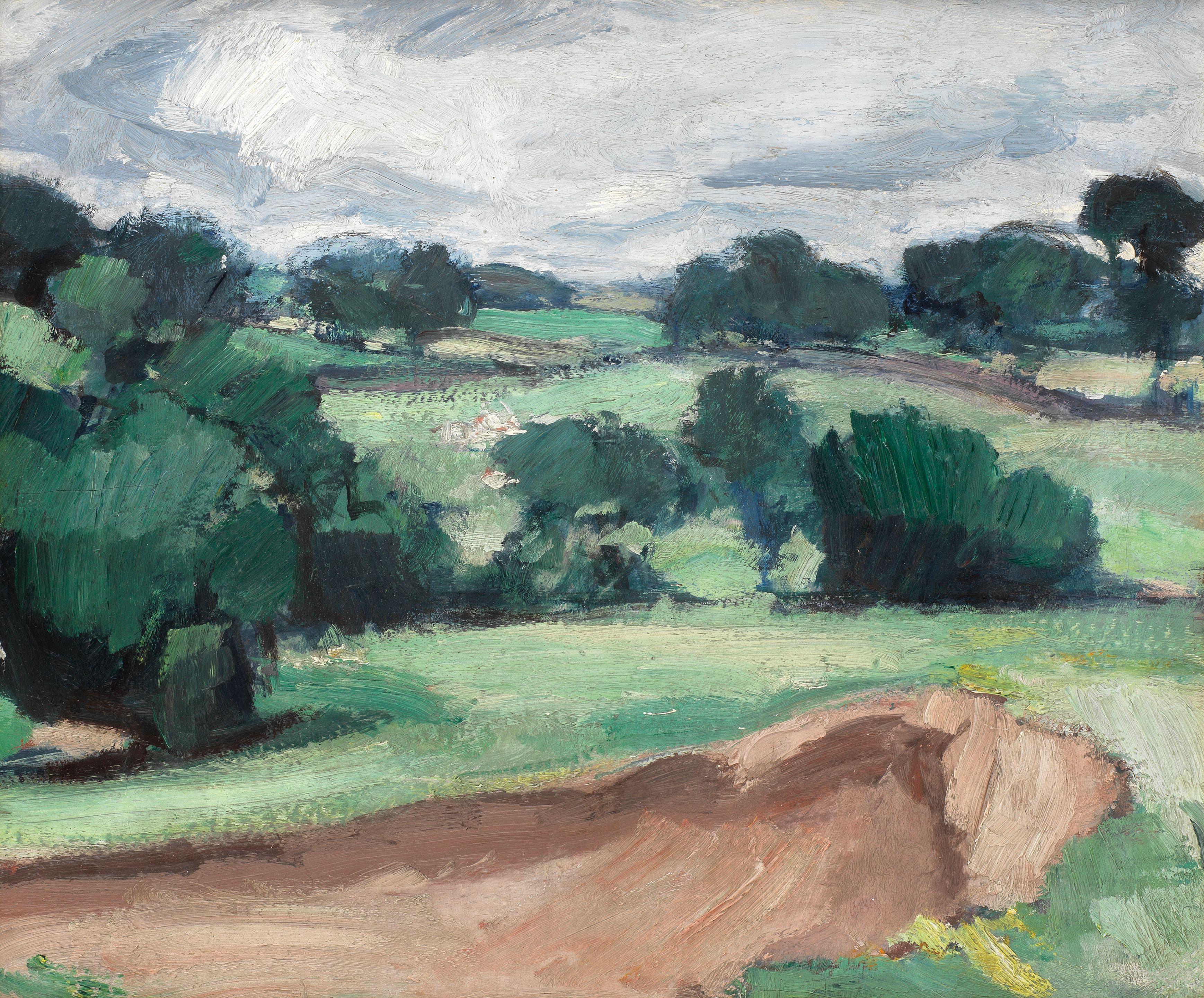 Samuel John Peploe RSA - New Abbey, Dumfriesshire