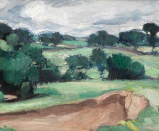 Samuel John Peploe RSA - New Abbey, Dumfriesshire