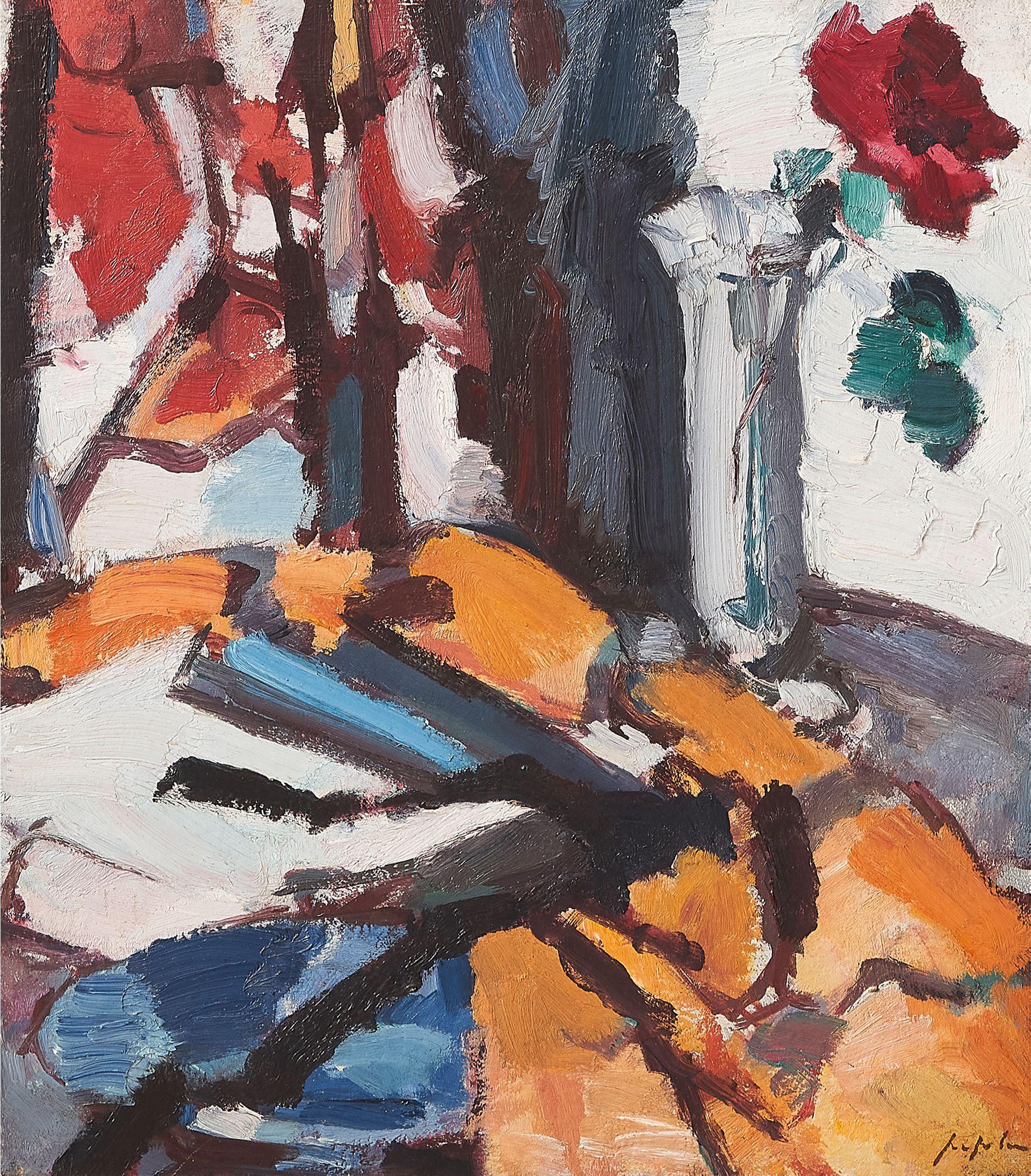 Samuel John Peploe RSA - Red Rose, 1931