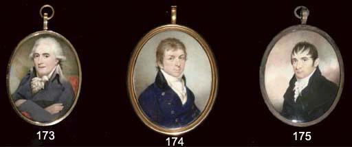 Samuel John Stump - A gentleman believed to be the Hon. Henry Erskine (1746-1817) in gray coat and frilled cravat, powdered hair en queue, his arms crossed