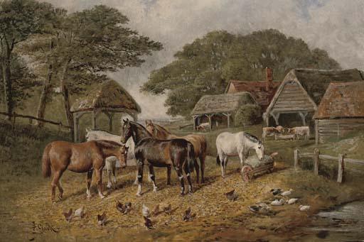 Samuel Joseph Clark - A sunny day in the farmyard