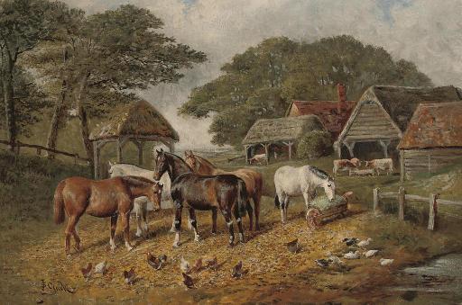 Samuel Joseph Clark - A sunny day in the farmyard