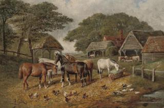 Samuel Joseph Clark - A sunny day in the farmyard