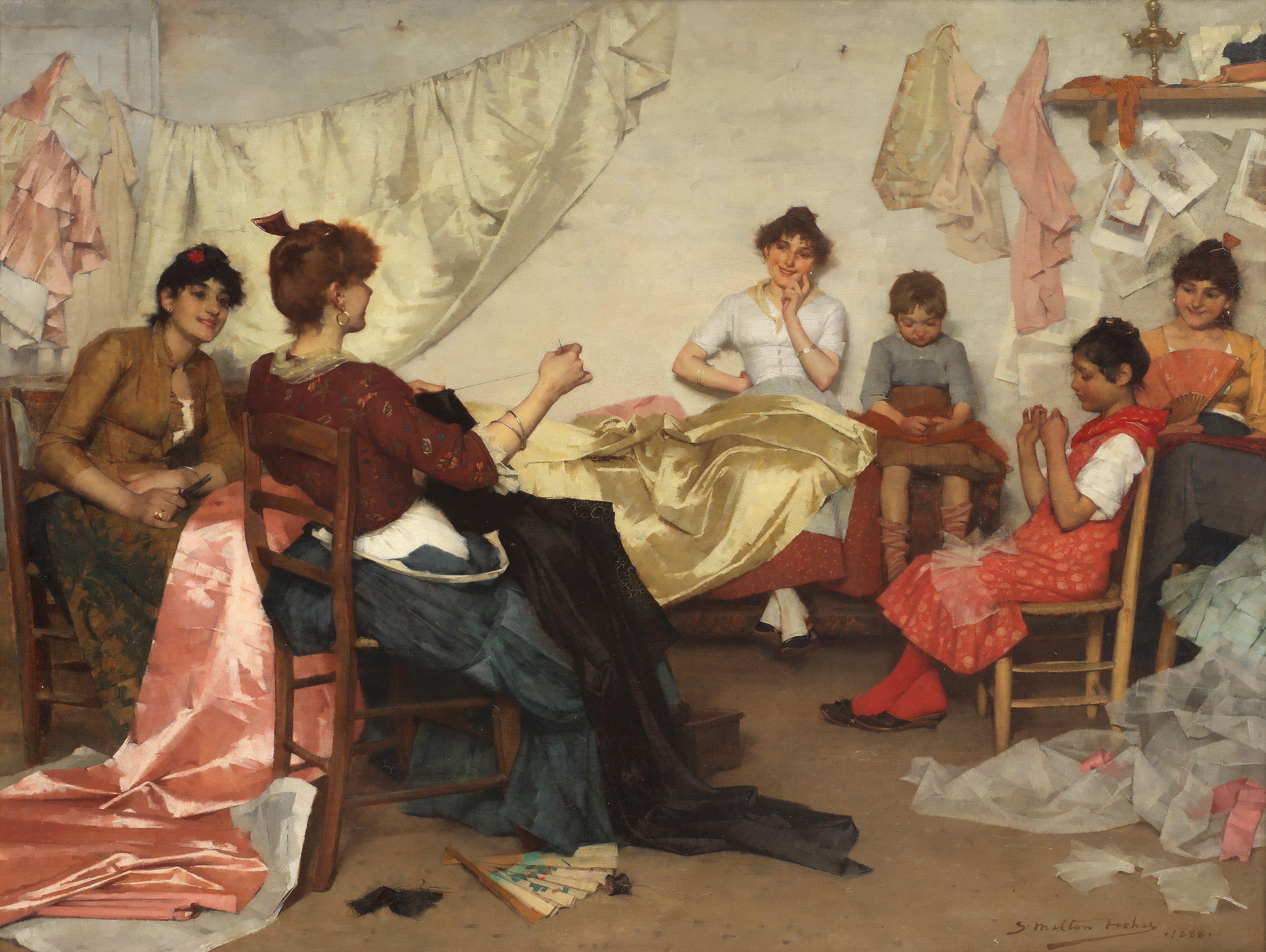 Samuel Melton Fisher, RA, RWA, PS - Venetian costume makers