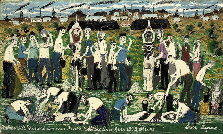 Samuel Michael Byrne - Broken Hill Miners Tar and Feather Strike Breakers 1892 Strike.
