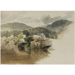 Samuel Palmer, R.W.S. - Beddgelert Bridge, North Wales