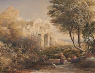 Samuel Palmer, R.W.S. - La Vocatella: a Chapel built by a hermit near Corpo de Cava, in the neighbourhood of Salerno and Naples