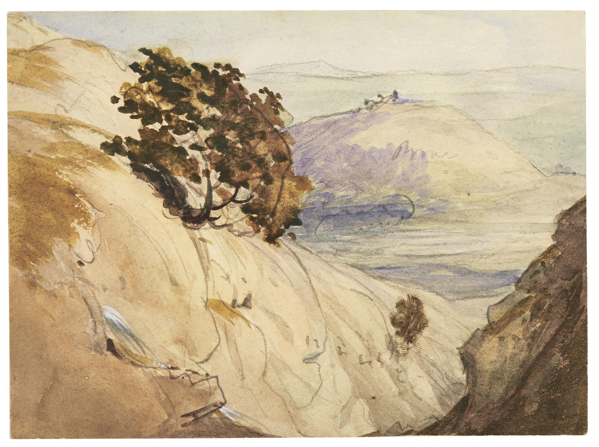 Samuel Palmer, R.W.S - Mountainous Landscape, Wales