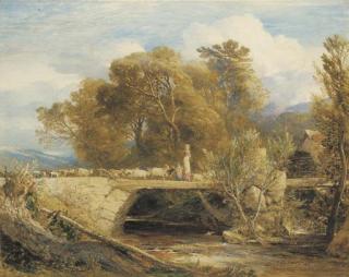 Samuel Palmer, R.W.S. - The broken bridge