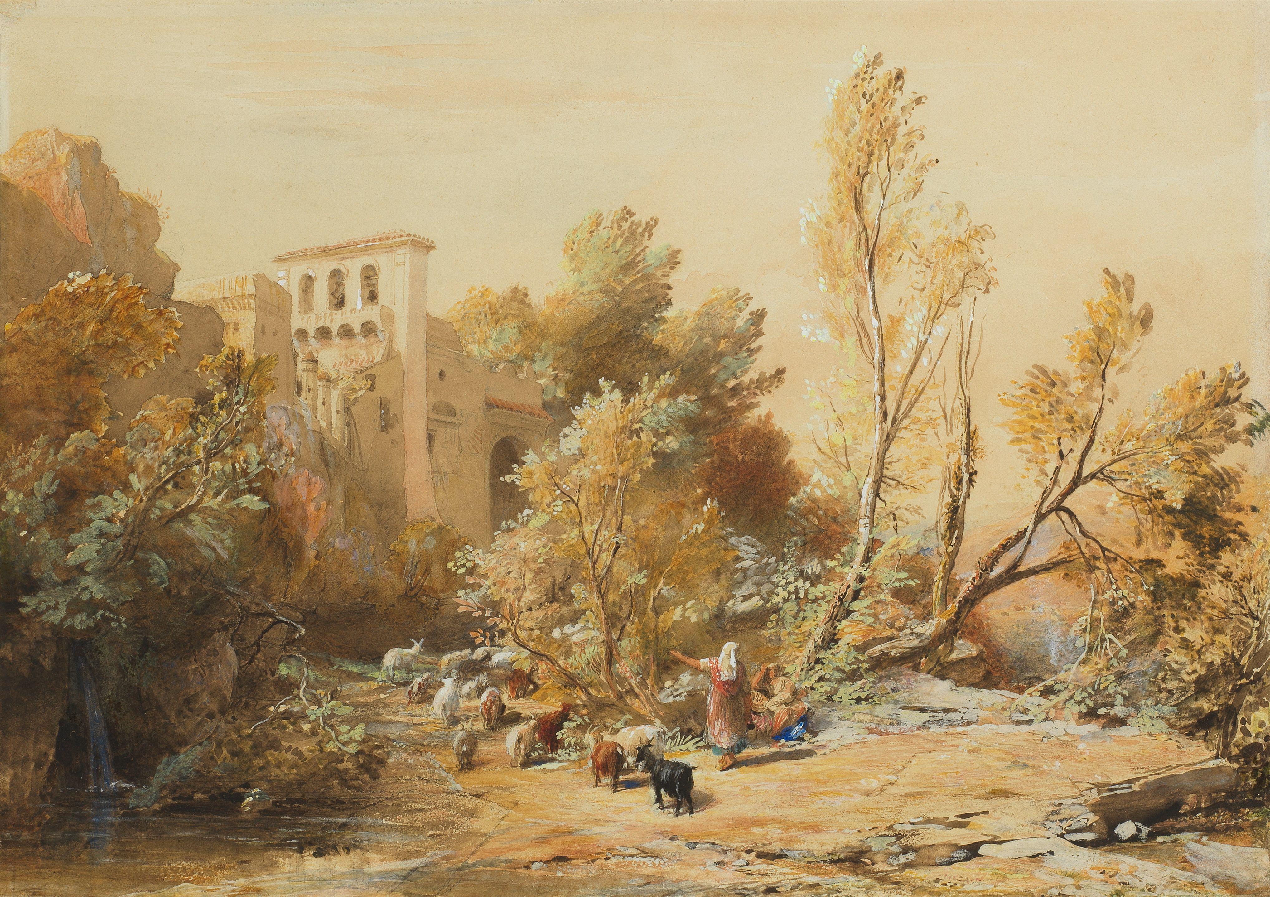 Samuel Palmer - La Vocatella near Corpo di Cava, Italy