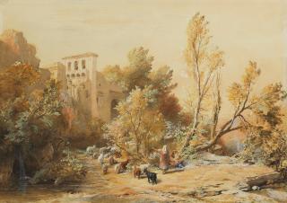 Samuel Palmer - La Vocatella near Corpo di Cava, Italy