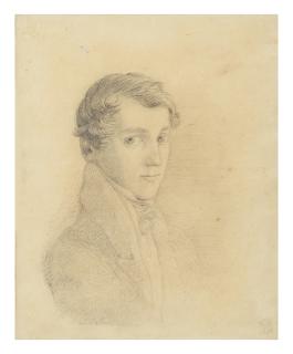 Samuel Palmer - Portrait of George Richmond