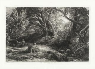 Samuel Palmer - The Early Ploughman, or The Morning Spread Upon the Mountains (Lister 9)