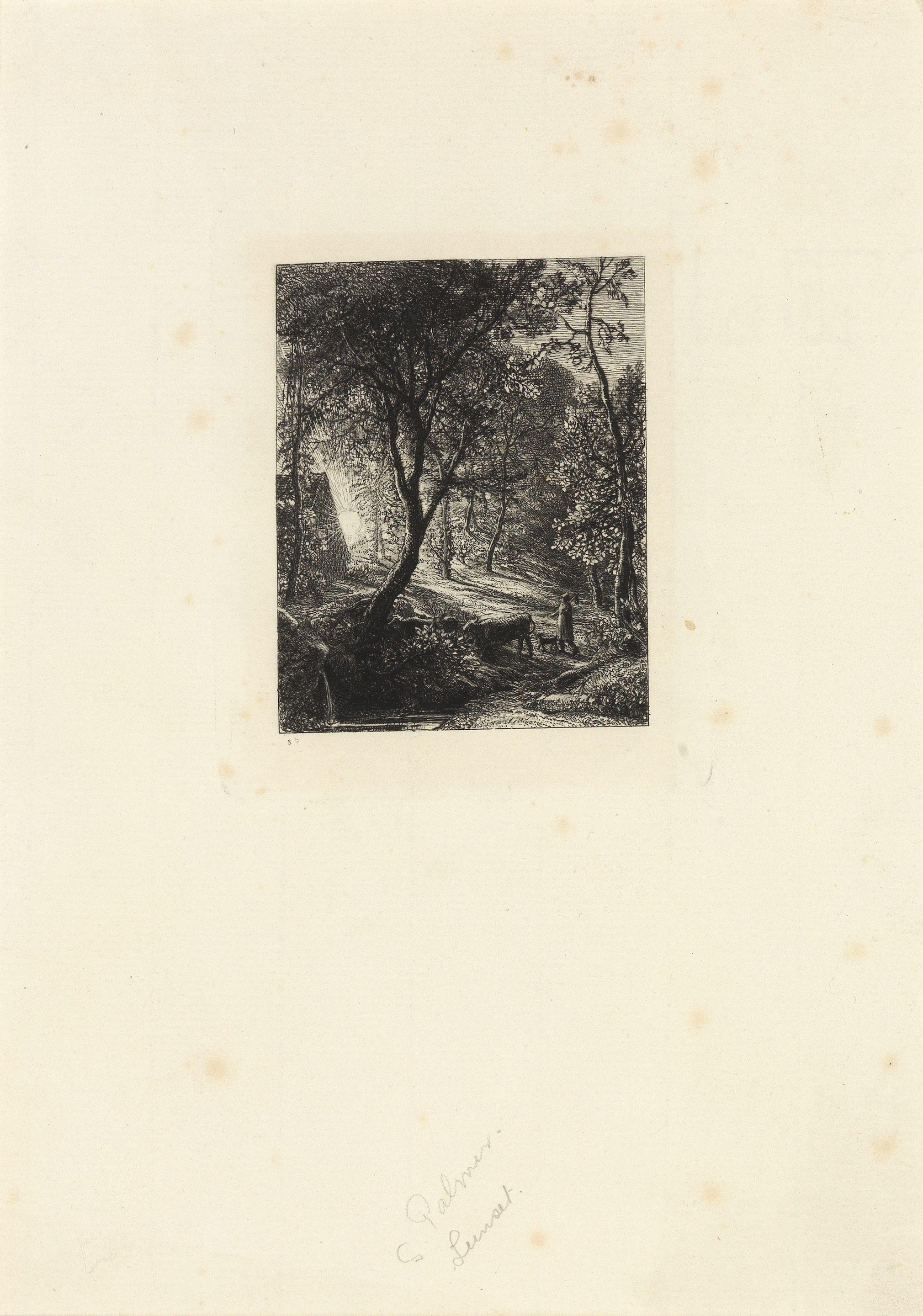 Samuel Palmer - The Herdsman\'s Cottage, 1850