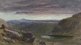 Samuel Phillips Jackson, R.W.S. - Stag Head Tarn, Cumberland, early morning; and Evening, Ullswater
