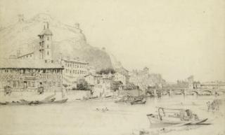 Samuel Prout, O.W.S. - Lyon from the Rhone