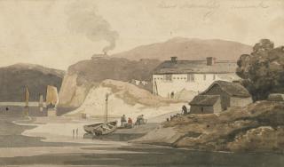 Samuel Prout, O.W.S. - Menabilly boathouse, near Fowey, Cornwall