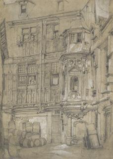 Samuel Prout, O.W.S. - Old house in Rouen