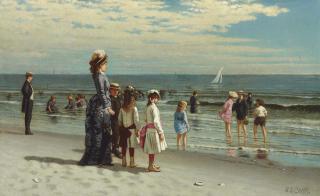Samuel S. Carr - Beach at Coney Island