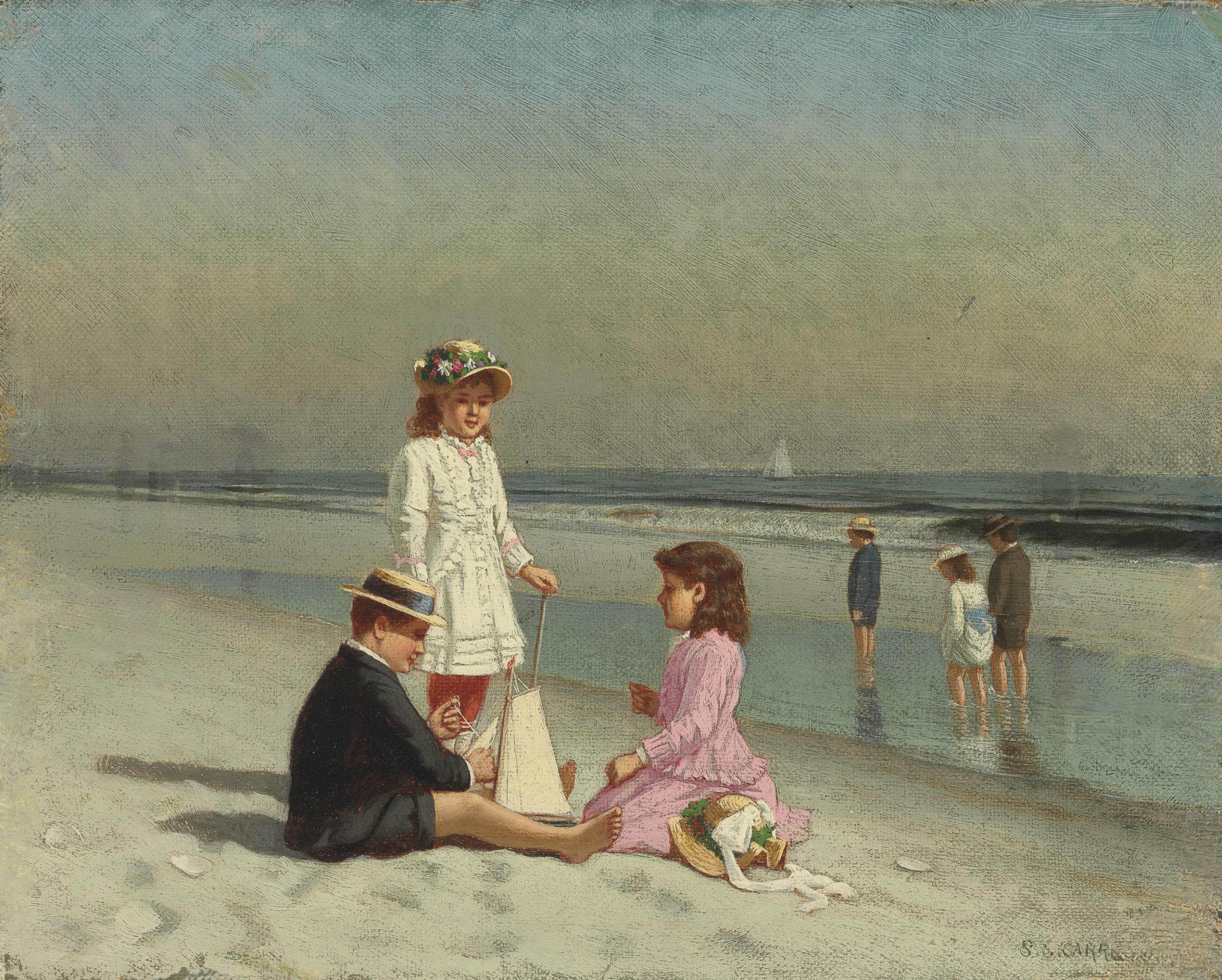 Samuel S. Carr - Children on the Beach