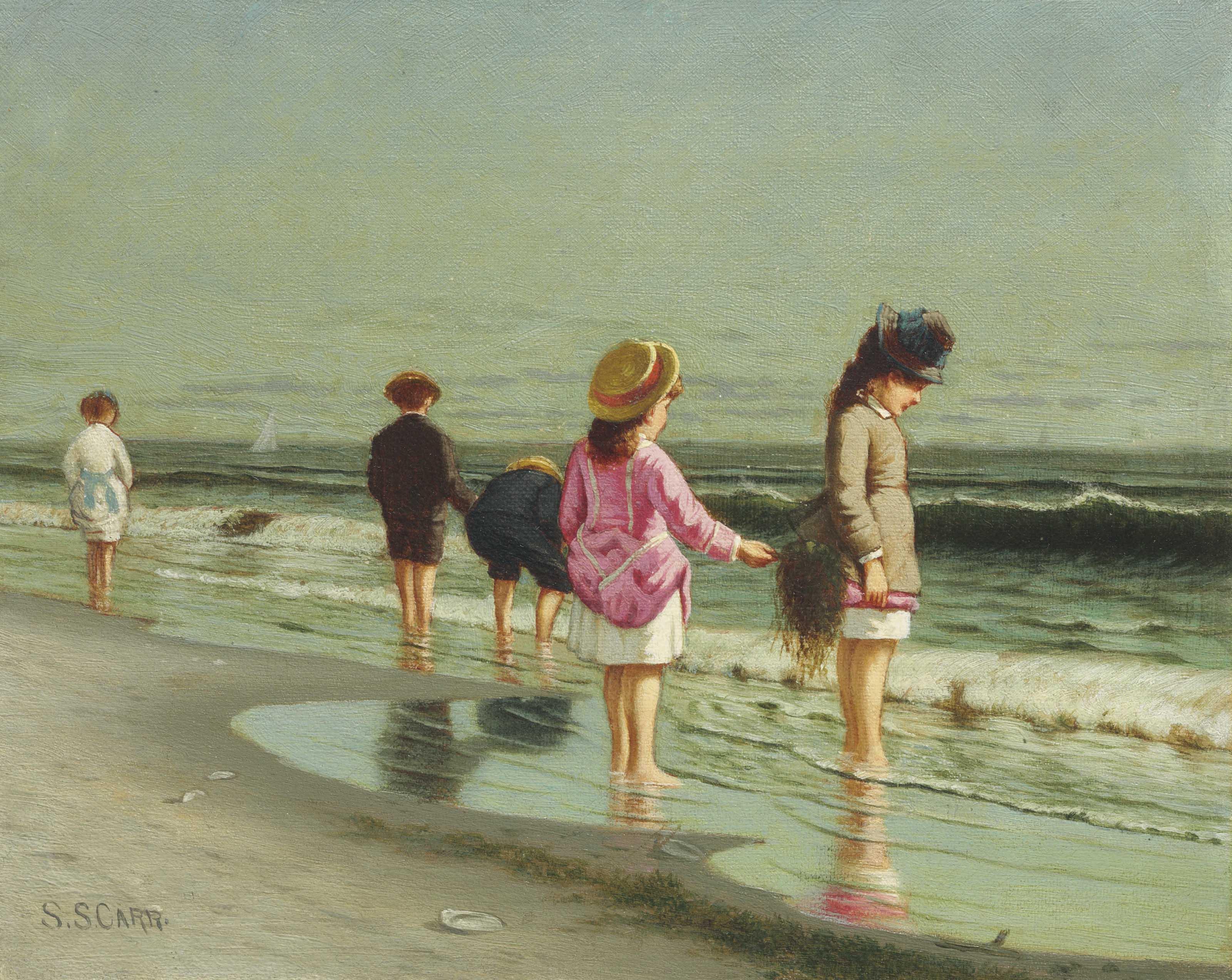 Samuel S. Carr - Kids on a Beach