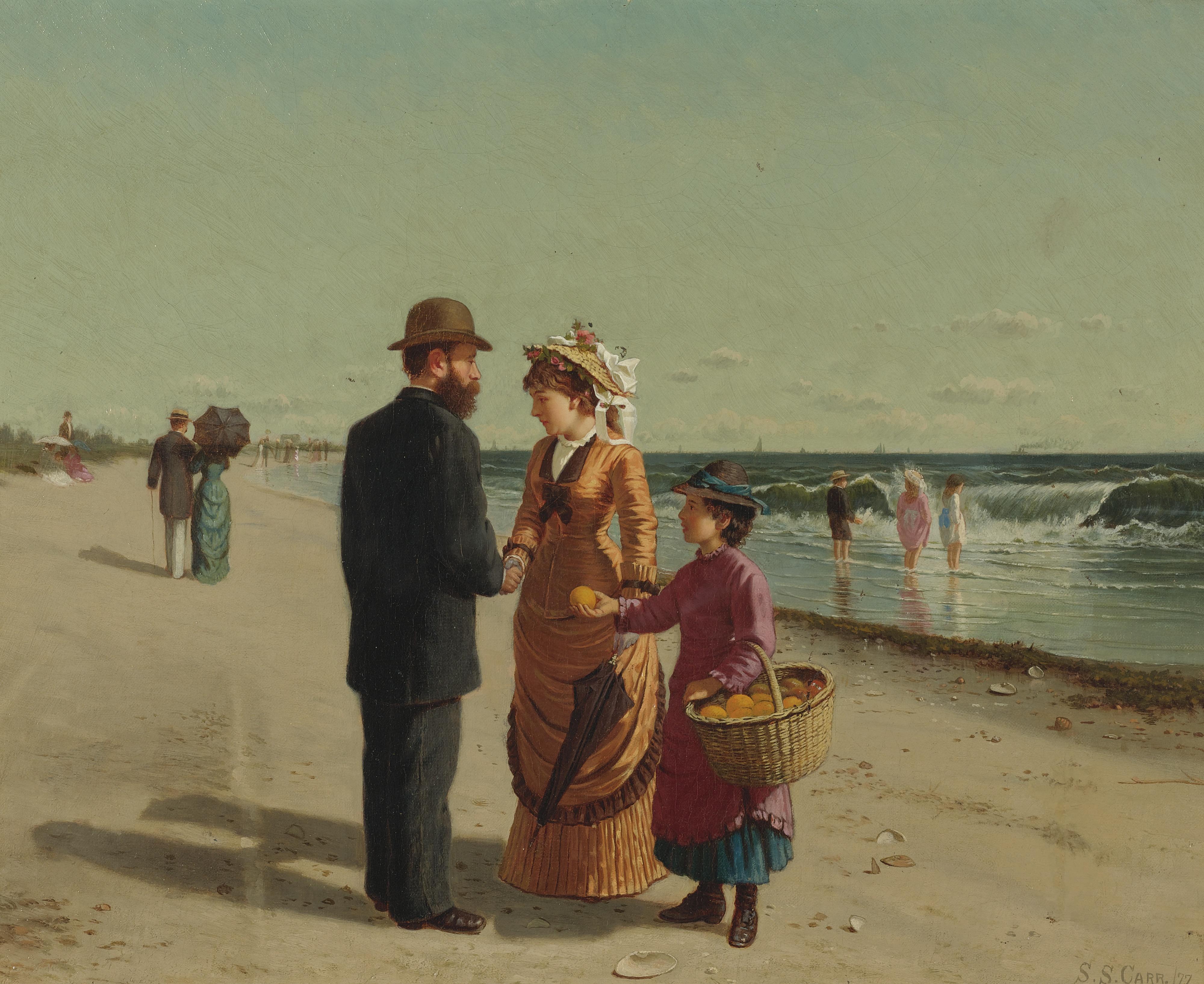 Samuel S. Carr - Selling Oranges By The Seashore