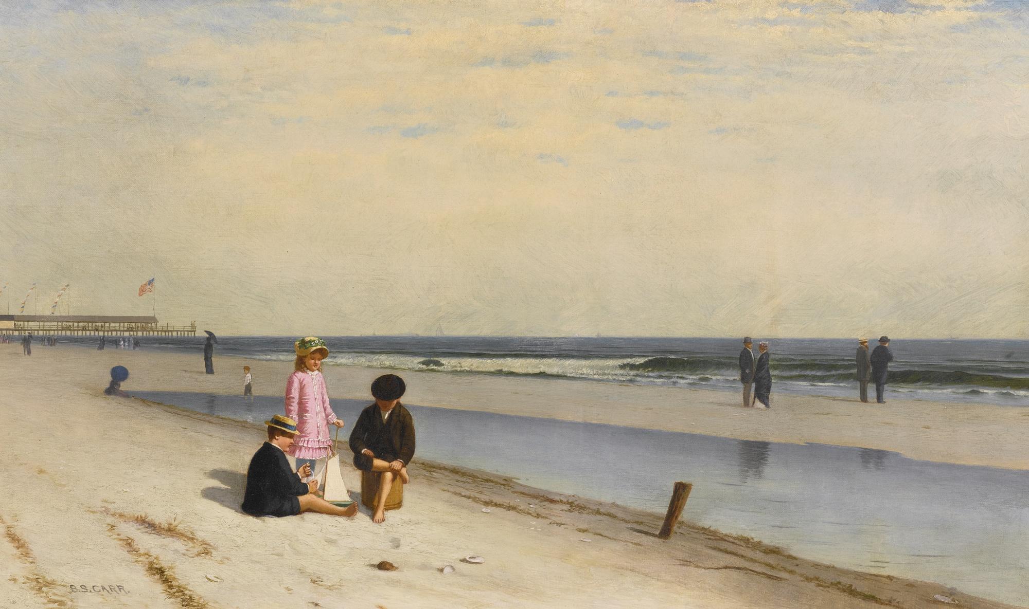 Samuel S. Carr - Young Sailors On Coney Island