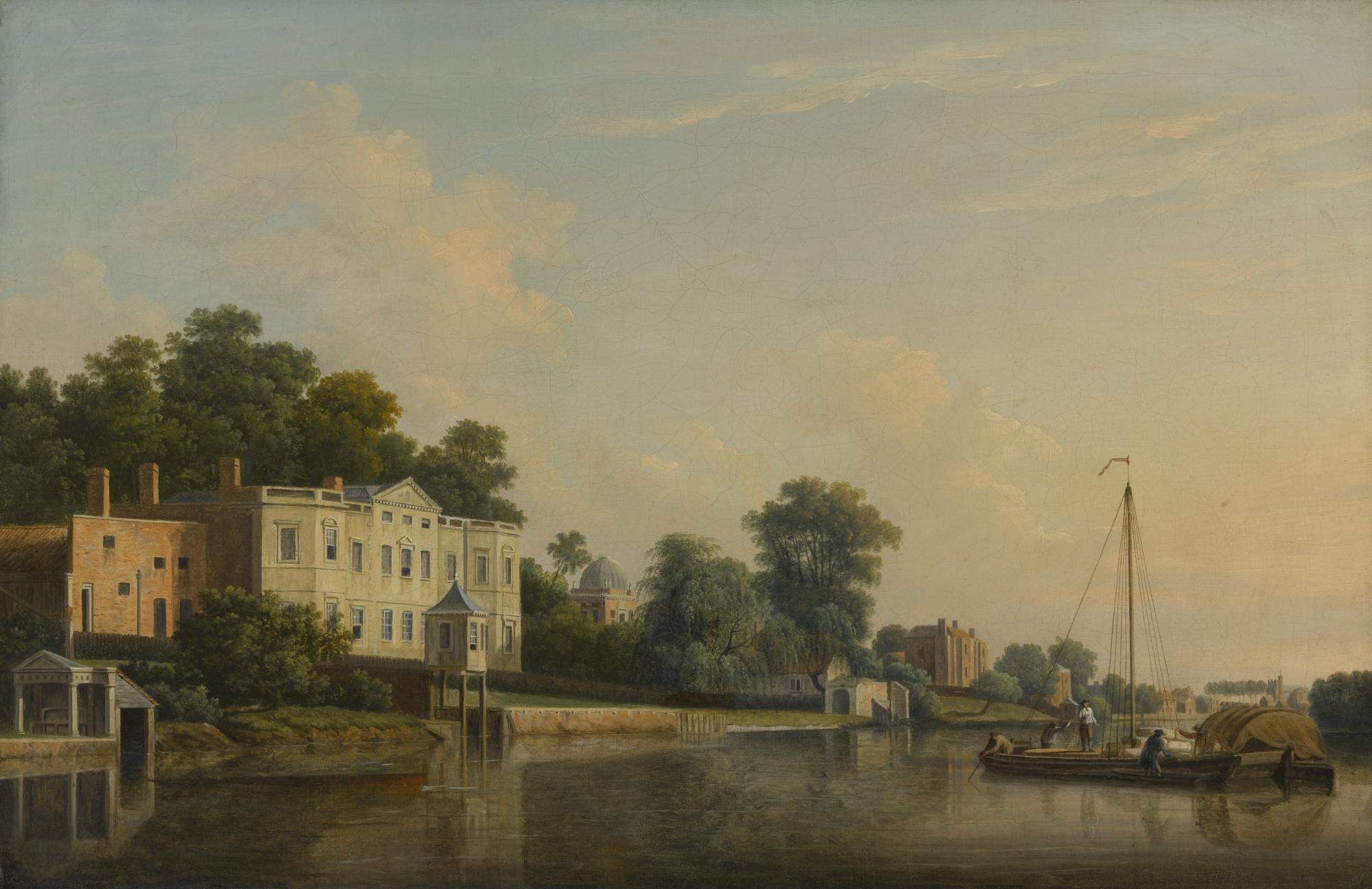 Samuel Scott - A View Of Alexander Pope\'S Villa At Twickenham, On The Banks Of The Thames