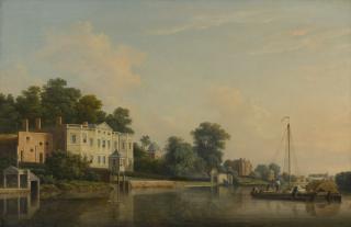 Samuel Scott - A View Of Alexander Pope\'S Villa At Twickenham, On The Banks Of The Thames
