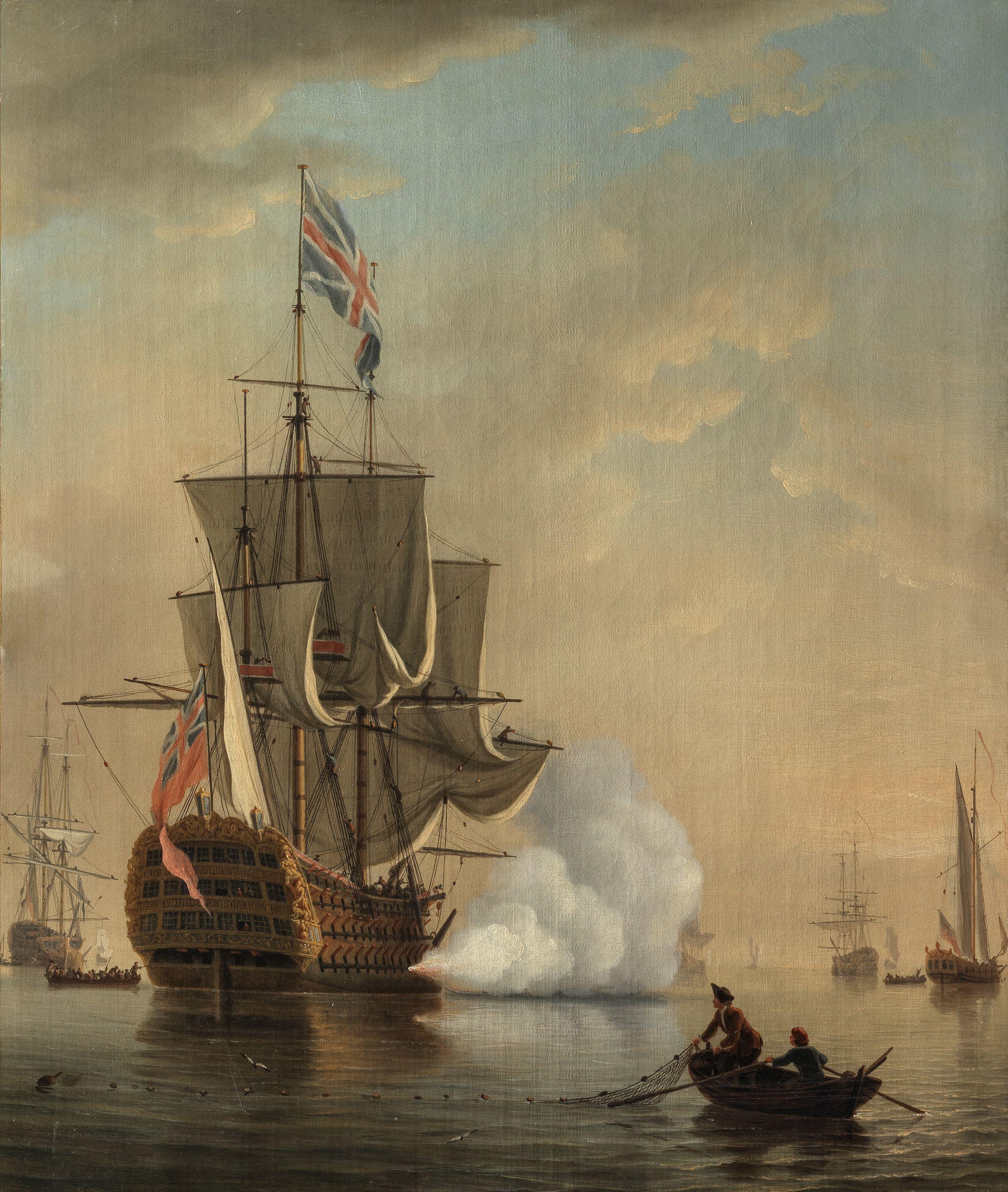 Samuel Scott - Shipping In A Calm Sea