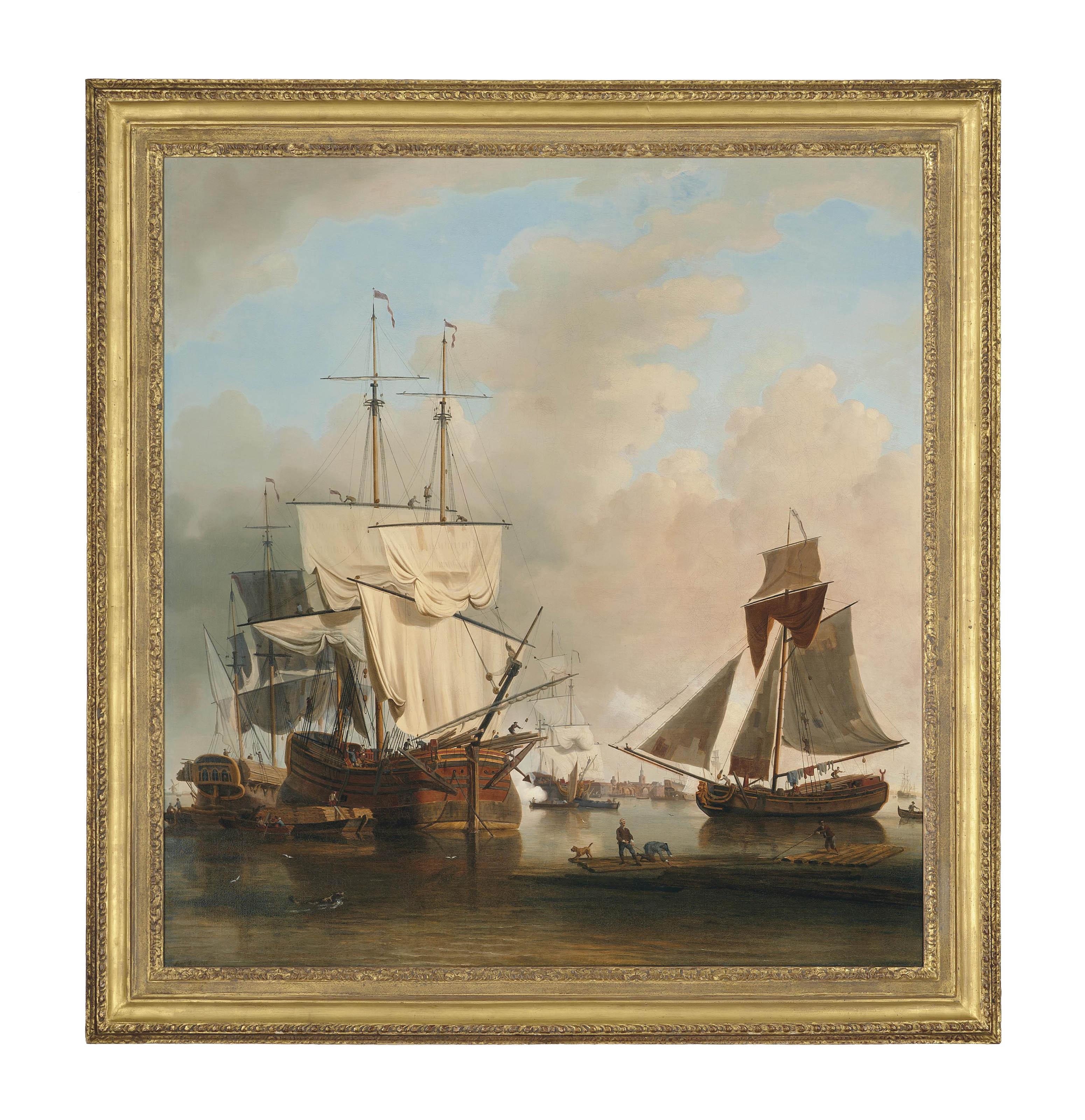 Samuel Scott - Shipping on the Thames at Rotherhithe