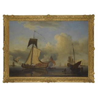 Samuel Scott - Sir William Courtenay\'S Sloop-Rigged Yacht, The Neptune, Raising Sail, Other Shipping Beyond