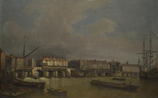 Samuel Scott - View Of Old London Bridge