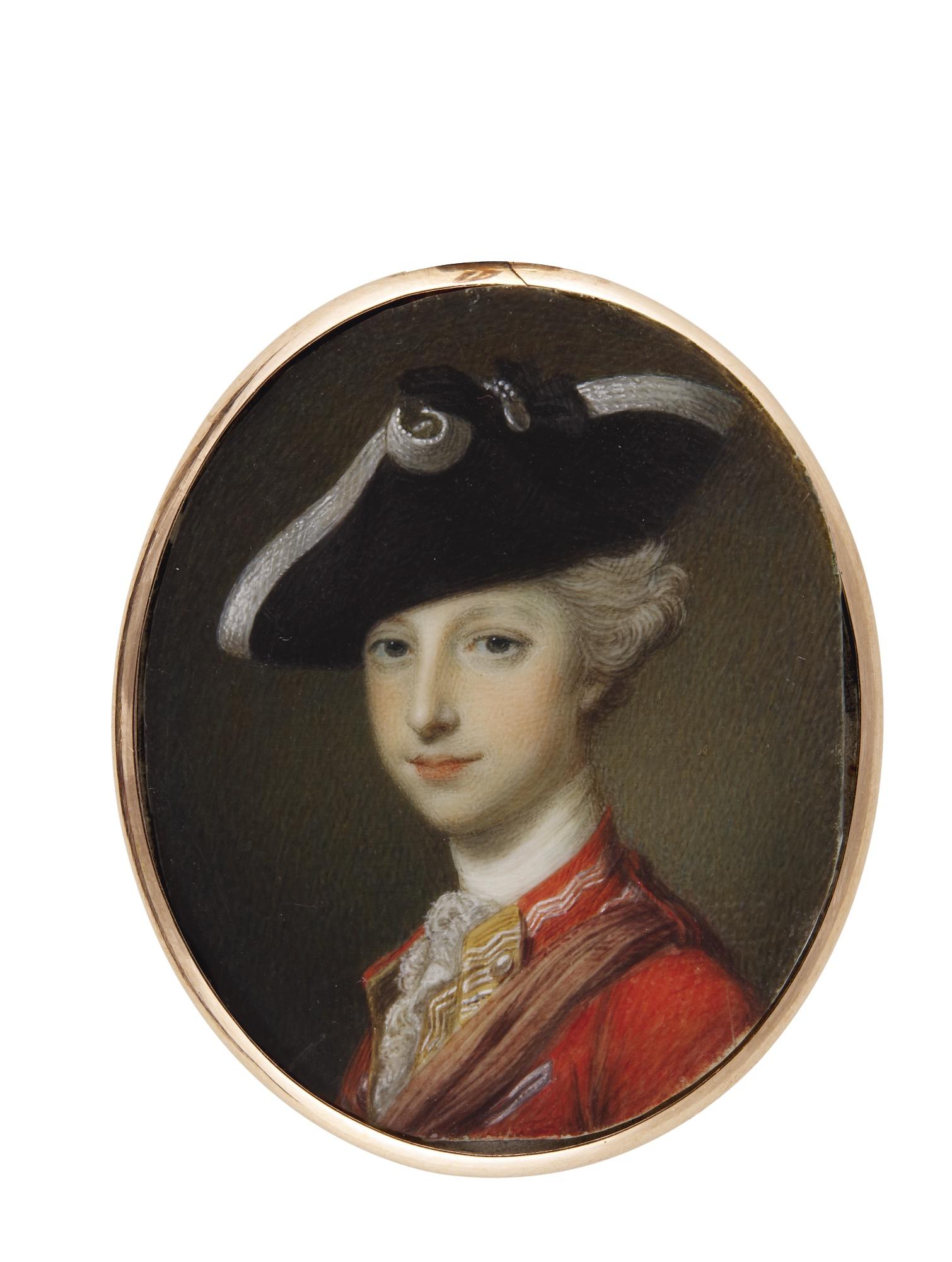 Samuel Shelley - Portrait Of Cornet Edward Walpole (1737-1771)