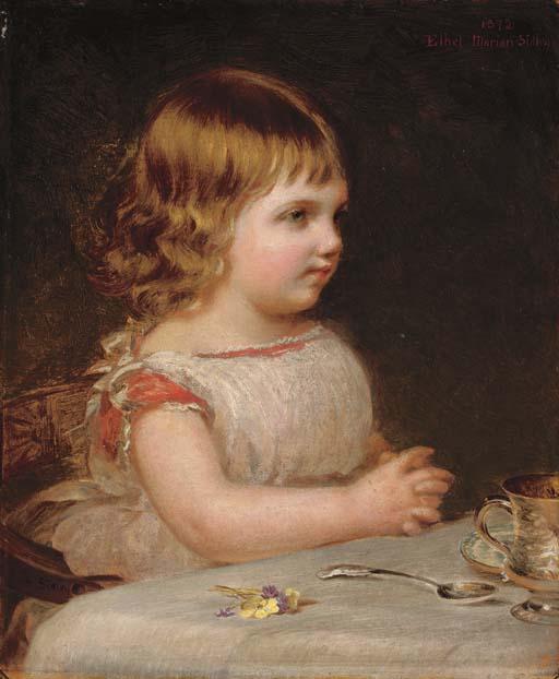 Samuel Sidley, R.B.A. - Saying Grace