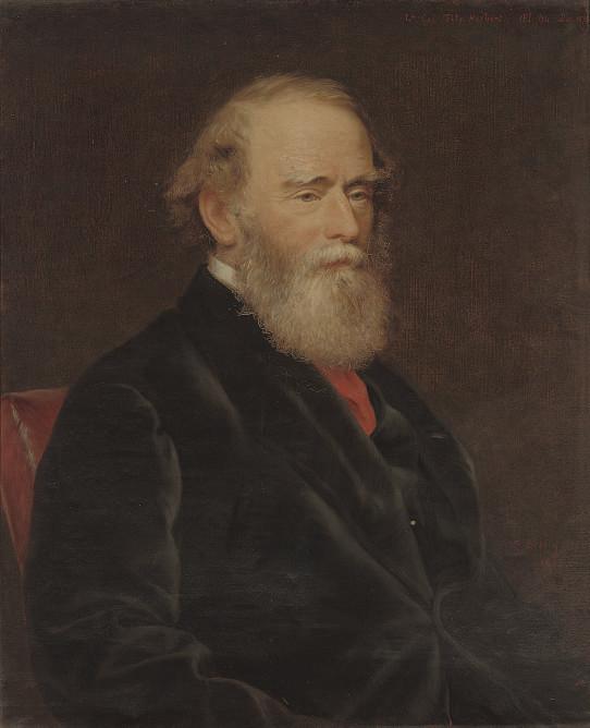 Samuel Sidley - Portrait Of Lt. Col. Richard Henry Fitz Herbert (1809-1885), Bust-Length, In A Black Coat With A Red Cravat