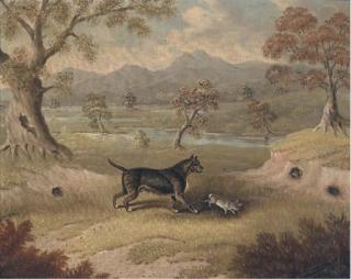 Samuel Spode - Charley, A Terrier With A Rabbit