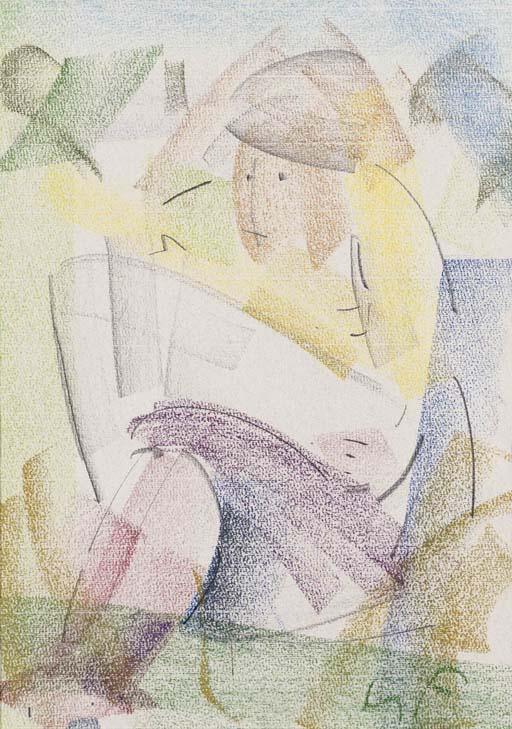 Samuel Sydney Fullbrook - Student In A Landscape