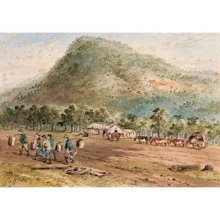 Samuel Thomas Gill - Australian Mount Macedon From The Old Road To Castlemaine
